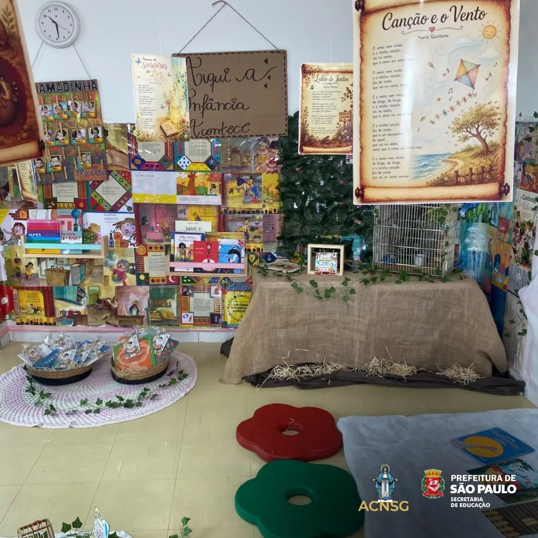 Chá Literário reúne crianças e famílias no CEI Izabel Ribeiro — foto 1